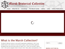 Tablet Screenshot of marshcollection.org